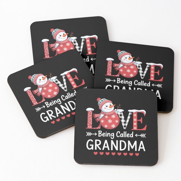 Item preview, Love being called Grandma Snowman Christmas Red Plaid Xmas designed and sold by Bandikonsalez.