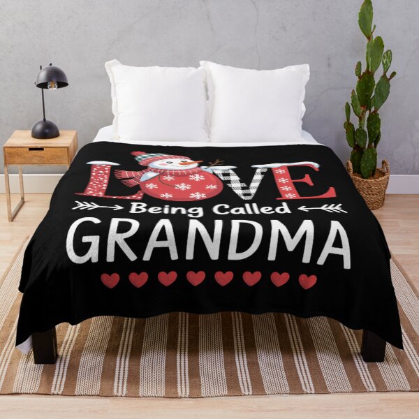 Item preview, Love being called Grandma Snowman Christmas Red Plaid Xmas designed and sold by Bandikonsalez.