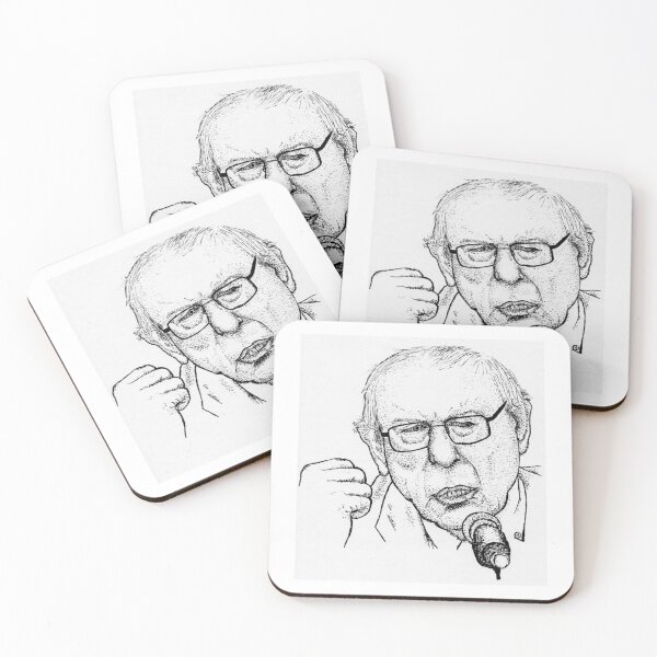 Item preview, Bernie Sanders Portrait: Stipple Ink Drawing designed and sold by wbhny.