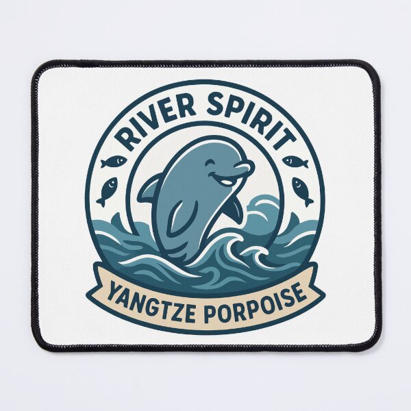 Item preview, River Spirit Yangtze Porpoise Rare Freshwater Dolphin Art designed and sold by WildlifeInc.