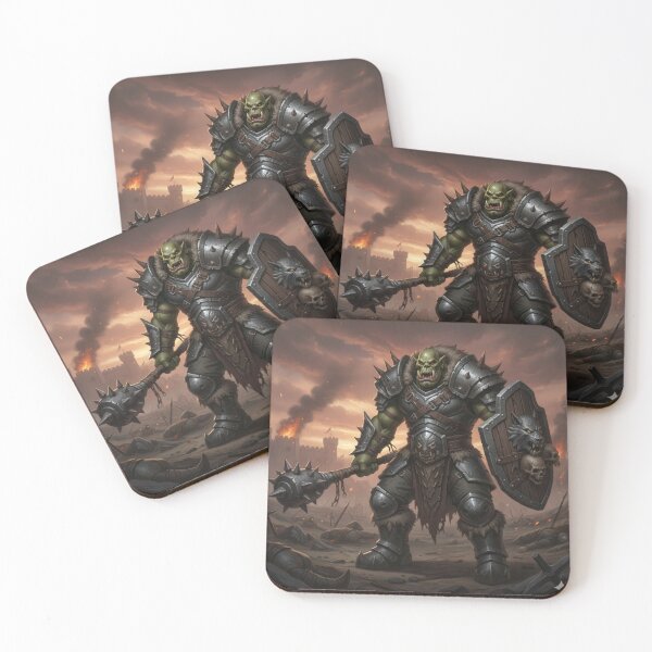 Item preview, Gromar Ironmaul – The Orc Warlord of the Ashfang Tribes designed and sold by BlingandGifts.