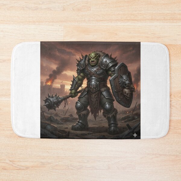 Item preview, Gromar Ironmaul – The Orc Warlord of the Ashfang Tribes designed and sold by BlingandGifts.