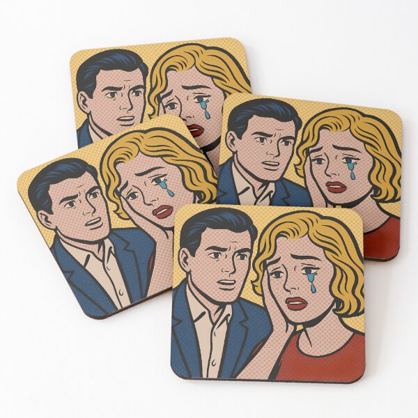 Item preview, Pop Art Retro Comic Style Emotional Expression Prints designed and sold by PinUpPizzazz.