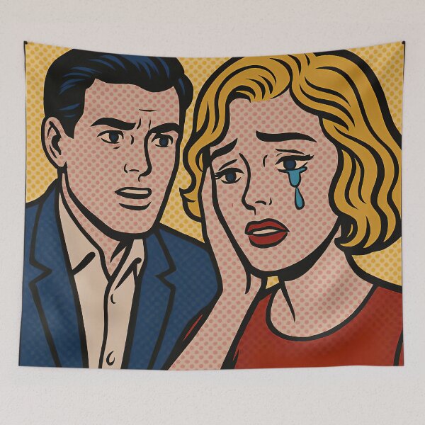 Item preview, Pop Art Retro Comic Style Emotional Expression Prints designed and sold by PinUpPizzazz.