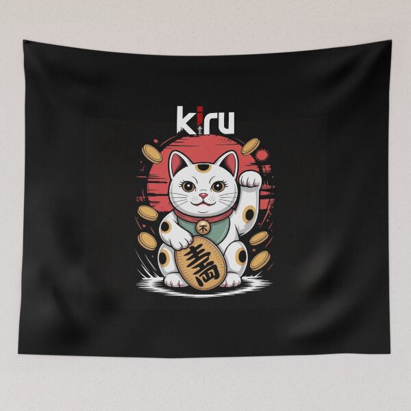 Item preview, Kiru Maneki Neko - Lucky Cat designed and sold by Unfaded: Kiru.