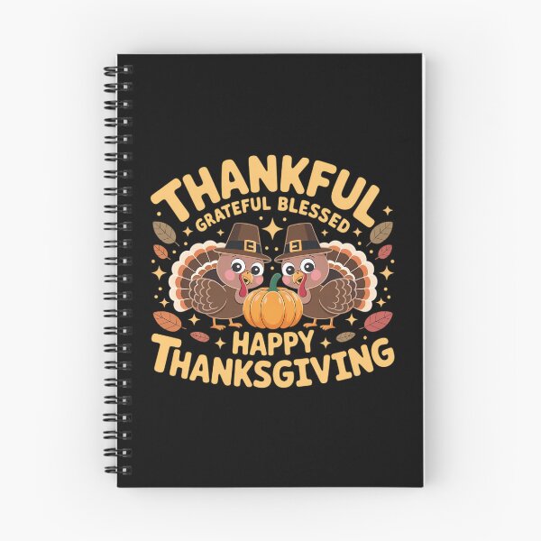 Item preview, Thankful Grateful Blessed Happy Thanksgiving Turkey Couple designed and sold by ValerieRodrigue.