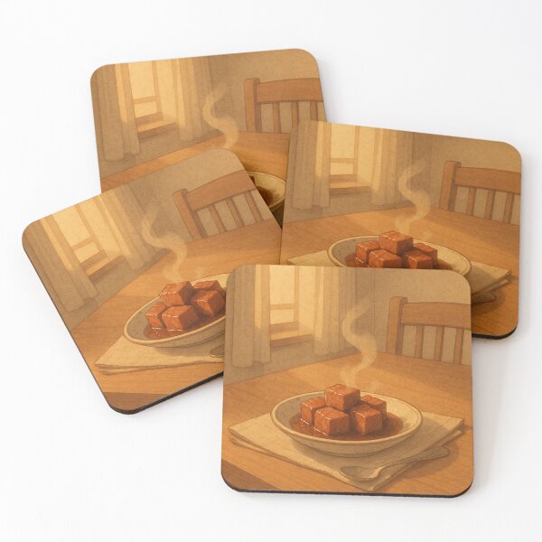 Item preview, steak-cube-japanese-apartment-cozy-food-art.png designed and sold by Warm Bowl Studio.