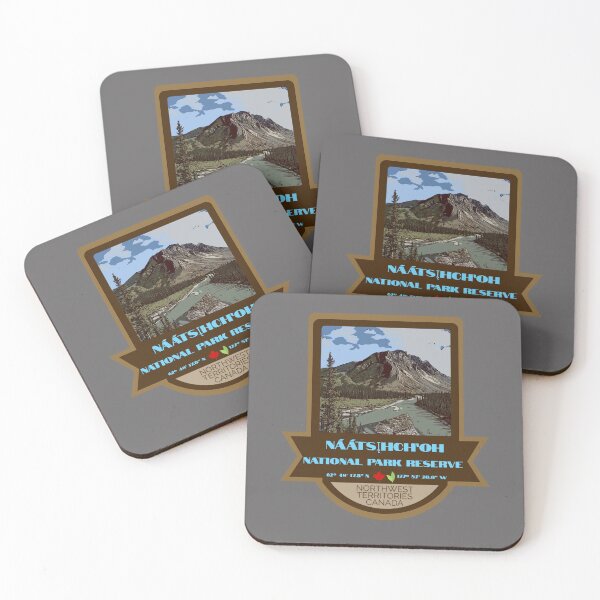 Item preview, Nááts’įhch’oh National Park Reserve Vintage Retro Sticker – Canada National Park Badge Design designed and sold by RouseDesigns.