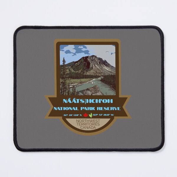 Item preview, Nááts’įhch’oh National Park Reserve Vintage Retro Sticker – Canada National Park Badge Design designed and sold by RouseDesigns.
