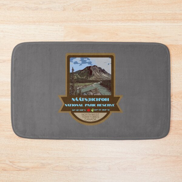 Item preview, Nááts’įhch’oh National Park Reserve Vintage Retro Sticker – Canada National Park Badge Design designed and sold by RouseDesigns.