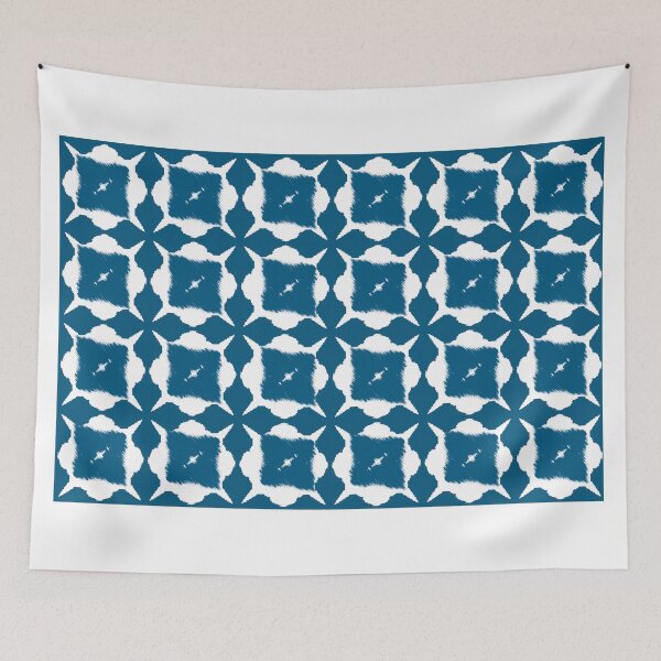 Item preview, Dark Boho Ikat – Modern Tribal Textile Print designed and sold by Line-Aura.