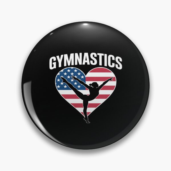 Item preview, Gymnastics Heart American Flag Elegant Balance Pose designed and sold by Rotasiin.