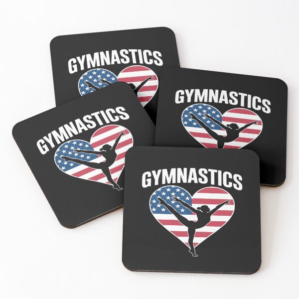 Item preview, Gymnastics Heart American Flag Elegant Balance Pose designed and sold by Rotasiin.