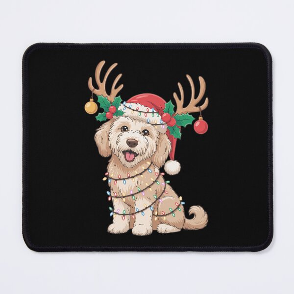 Item preview, Golden Doodle Gorgeous Reindeer Christmas Tree Light Xmas designed and sold by ValerieRodrigue.