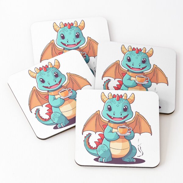 Item preview, Dragon with coffee designed and sold by Evilgodx.