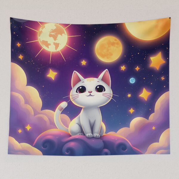 Item preview, Kitty Among The Stars designed and sold by JazzPWall.