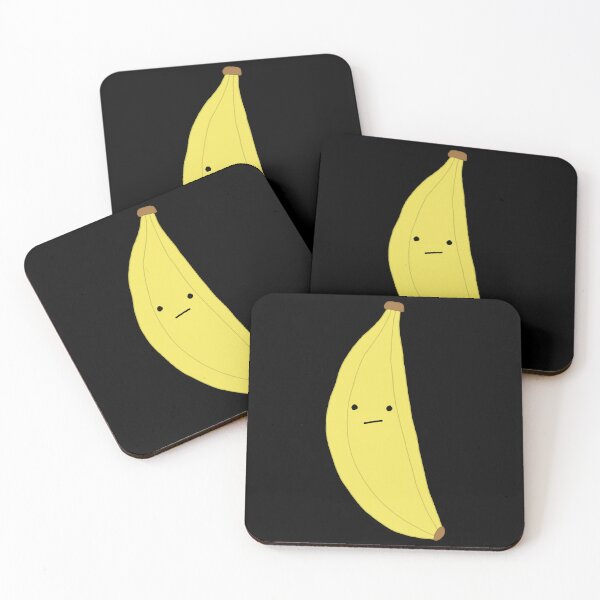 Artikelvorschau, Gelbe Banane mit geradem Blick (groß) – Niedliches minimalistisches Fruchtdesign entworfen und verkauft von TummysEmporium.