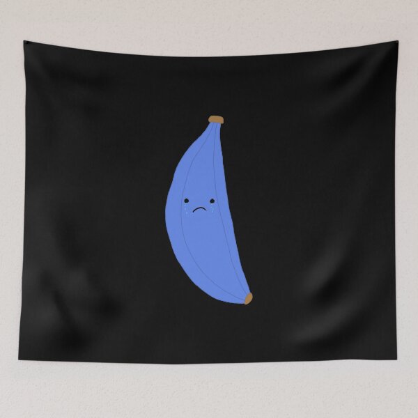 Artikelvorschau, Traurige, weinende blaue Banane (groß) – Niedliches, skurriles Fruchtdesign entworfen und verkauft von TummysEmporium.