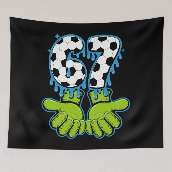 Item preview, Soccer 67 Six Seven Funny Meme designed and sold by ValerieRodrigue.