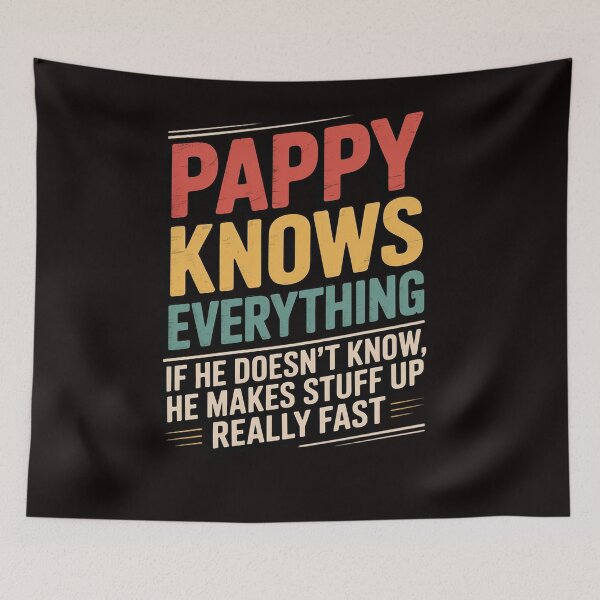 Item preview, Pappy Know Everything Fathers Day for grandpa Pappy designed and sold by LapFemile.