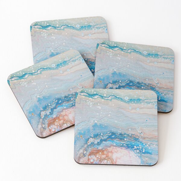 Item preview, Flow of Horizons – Abstract Fluid Painting designed and sold by kenglishart.