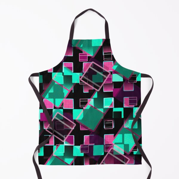 Item preview, Fragmented Pulse: Teal & Magenta Geometry designed and sold by IsotonicLunarCat.