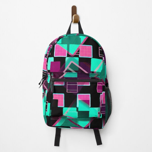 Item preview, Fragmented Pulse: Teal & Magenta Geometry designed and sold by IsotonicLunarCat.