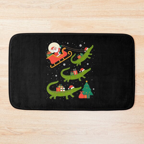Item preview, Funny Xmas Lighting Tree Santa Riding Alligator Christmas designed and sold by estellaken.