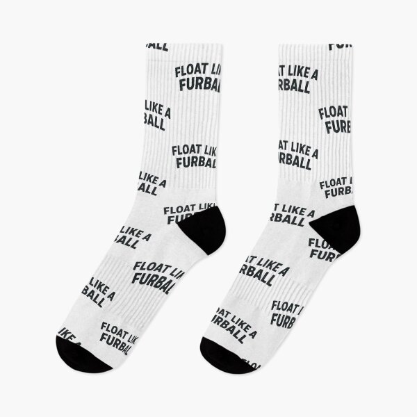 Item preview, Float Like a Furball Funny Cat Boxing Quote designed and sold by SillyPawsStudio.