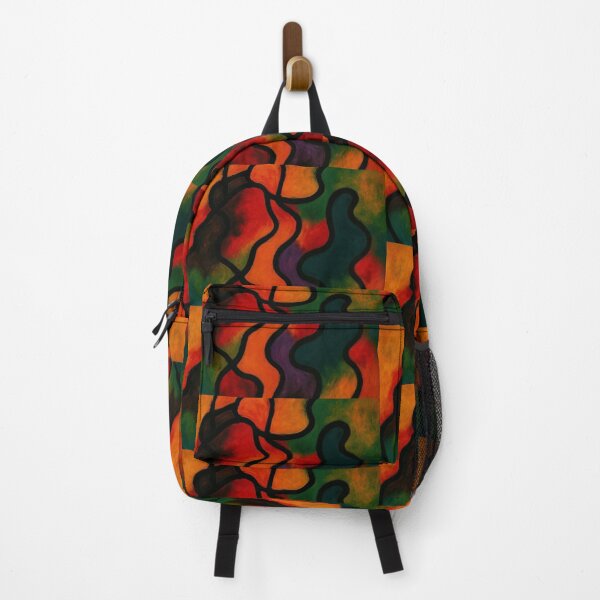 Aperçu de l'œuvre Vagues abstraites — Estampe d'art moderne aux couleurs vives créée et vendue par RowingMerch.