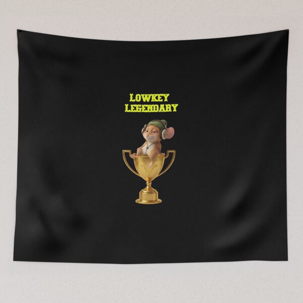 Item preview, Lowkey Legendary Zippy Mouse on Gold Trophy designed and sold by Zippy Creation.