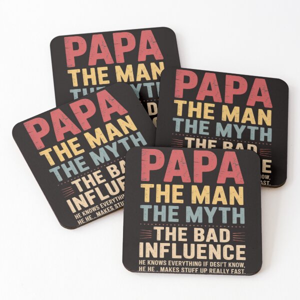 Item preview, Papa The Man The Myth The Bad Influence Fathers Day designed and sold by LapFemile.
