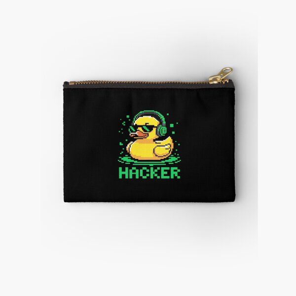 Item preview, Hacker Cyber Security Pixel Art Duck Hacking Programmer designed and sold by velltoons.