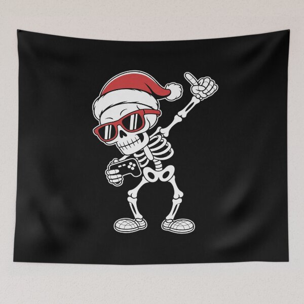 Item preview, Funny Video Game Dabbing Skeleton Christmas designed and sold by milanforbes.