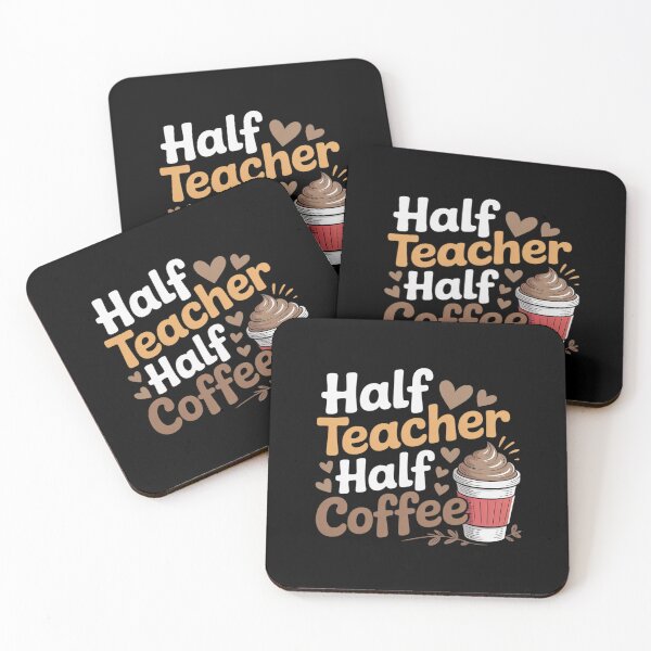 Item preview, Half Teacher Half Coffee Funny Coffee Lover designed and sold by FndPardaL.