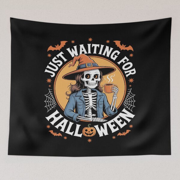 Item preview, Halloween 2025 Spooky Skeleton Just Waiting For Halloween designed and sold by FndPardaL.
