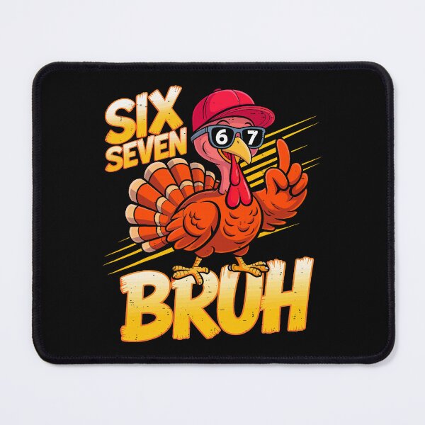Item preview, 6 7 Bruh Thanksgiving Men Boys Funny Turkey Meme Six Seven T-Shirt designed and sold by khdmalakarak.