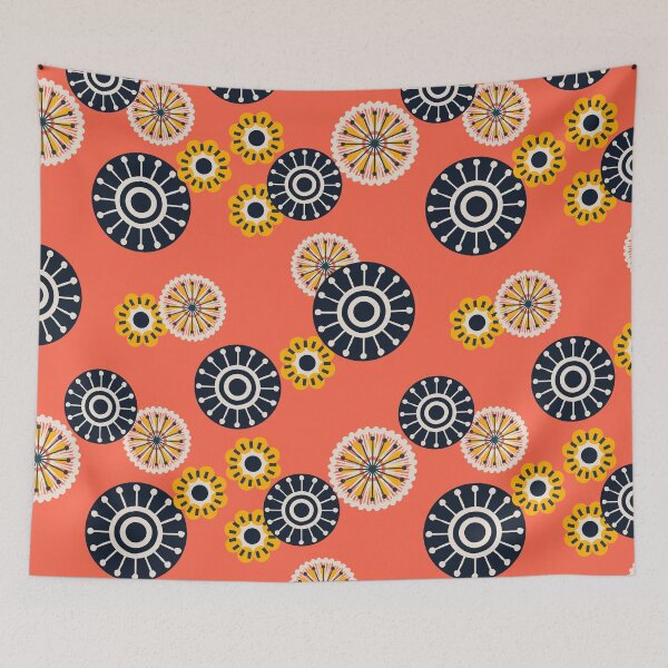 Item preview, Cubist Retro Geometric Seamless Repeat designed and sold by Sharon Schwalbe.
