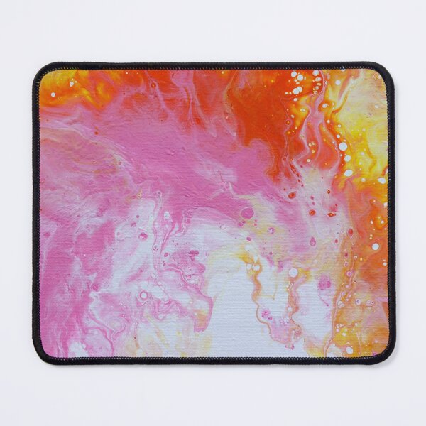 Item preview, Sunset Radiance – Fluid Painting in Warm Gold & Coral designed and sold by kenglishart.