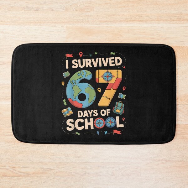 Item preview, I Survived 67 Days Of School Teachers Students Travel Lovers designed and sold by facegm.