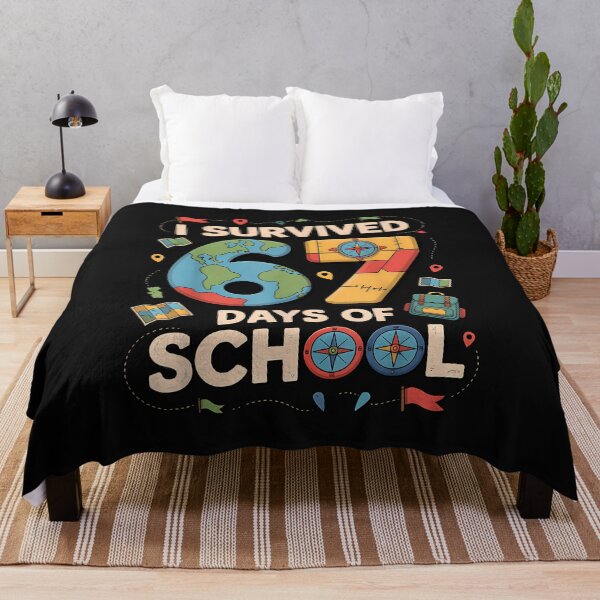 Item preview, I Survived 67 Days Of School Teachers Students Travel Lovers designed and sold by facegm.