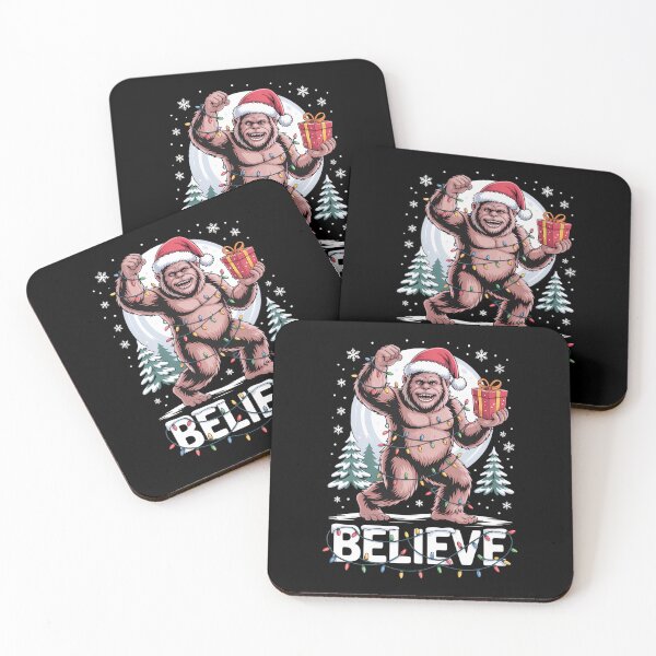 Item preview, Santa Bigfoot Christmas Lights Funny Sasquatch Believe Xmas designed and sold by DentistLegal.