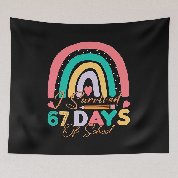 Item preview, I Survived 67 Days Of School Bruh Students Six Seven Funny designed and sold by facegm.