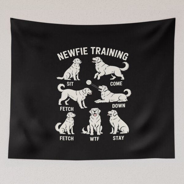 Item preview, Newfie Training - Newfoundland Dog Tricks Men Women Girls Kids designed and sold by MuteElevent.