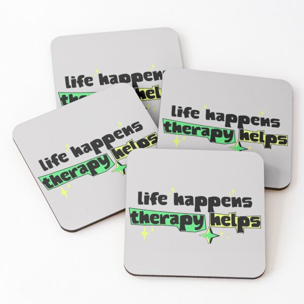 Item preview, Life Happens Therapy Helps Text Based designed and sold by DivineHaven.