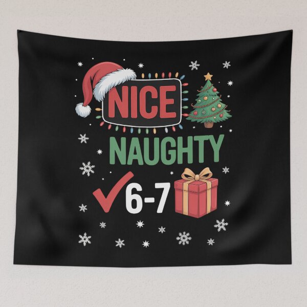 Item preview, Christmas Nice Naughty 67 Brainrot Funny designed and sold by DentistLegal.