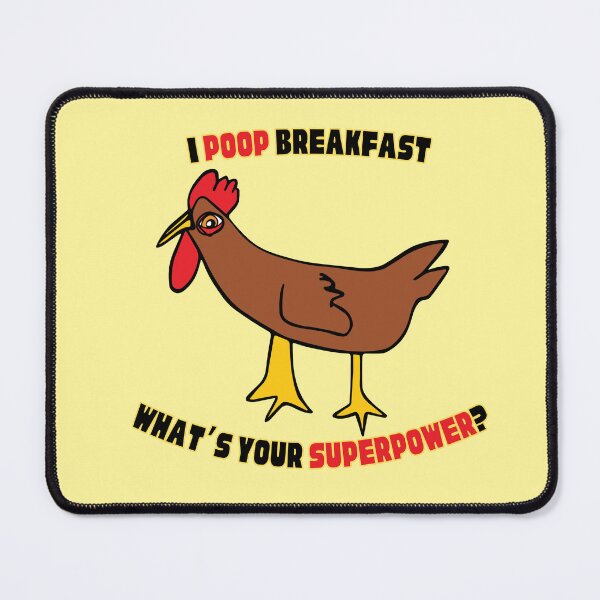 Item preview, I Poop Breakfast Funny Chicken by Everything Eli designed and sold by EverythingEli.