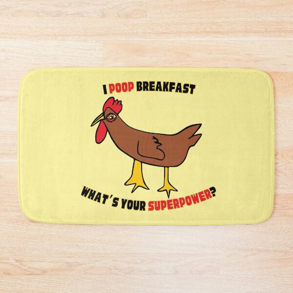 Item preview, I Poop Breakfast Funny Chicken by Everything Eli designed and sold by EverythingEli.