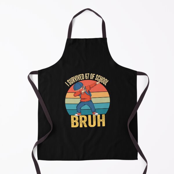Item preview, I Survived 67 Days Of School Bruh Dabbing Six Seven Funny designed and sold by facegm.