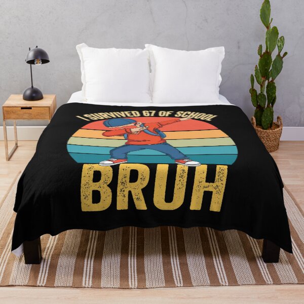 Item preview, I Survived 67 Days Of School Bruh Dabbing Six Seven Funny designed and sold by facegm.